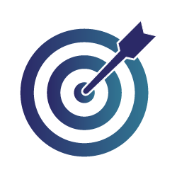 Efficiency icon Arrow in a target