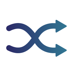 Icon Versatility Two crossed arrows