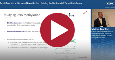 Webinar series: Genome Wide DNA Methylation using Twist Hybrid-Capture Methylome Panel